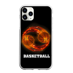 Чехол для iPhone 11 Pro матовый с принтом basketball fire в Белгороде, Силикон |  | Тематика изображения на принте: fire | flames | light | sport | баскетбол | игра | кольцо | мяч | небо | огонь | сетка | спорт | спортивные соревнования | стиль