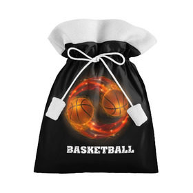 Подарочный 3D мешок с принтом basketball fire в Белгороде, 100% полиэстер | Размер: 29*39 см | Тематика изображения на принте: fire | flames | light | sport | баскетбол | игра | кольцо | мяч | небо | огонь | сетка | спорт | спортивные соревнования | стиль