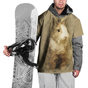Накидка на куртку 3D с принтом Кролик в Белгороде, 100% полиэстер |  | грызун | животные | заяц | кролик | мордочка | природа | пушистый | уши