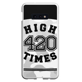 Чехол для Samsung S10E с принтом High Times 420 Camo в Белгороде, Силикон | Область печати: задняя сторона чехла, без боковых панелей | camouflage | камо | камуфляж