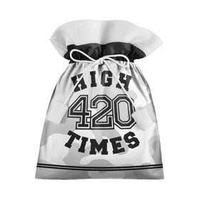 Подарочный 3D мешок с принтом High Times 420 Camo в Белгороде, 100% полиэстер | Размер: 29*39 см | camouflage | камо | камуфляж