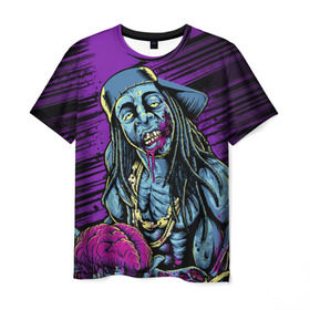 Мужская футболка 3D с принтом Lil Wayne 5 в Белгороде, 100% полиэфир | прямой крой, круглый вырез горловины, длина до линии бедер | Тематика изображения на принте: lil wayne | rap | лил уэйн | рэп | хип хоп