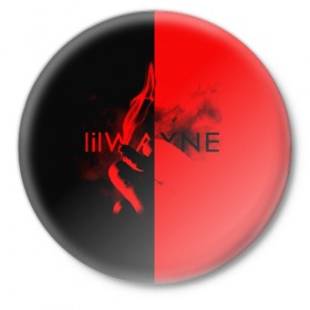 Значок с принтом Lil Wayne 4 в Белгороде,  металл | круглая форма, металлическая застежка в виде булавки | Тематика изображения на принте: 