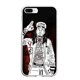 Чехол для iPhone 7Plus/8 Plus матовый с принтом Lil Wayne 3 в Белгороде, Силикон | Область печати: задняя сторона чехла, без боковых панелей | Тематика изображения на принте: lil wayne | rap | лил уэйн | рэп | хип хоп
