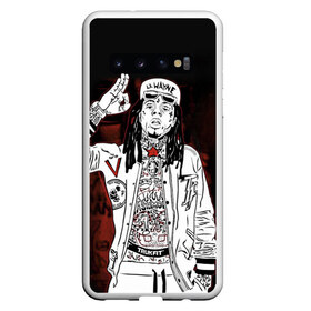Чехол для Samsung Galaxy S10 с принтом Lil Wayne 3 в Белгороде, Силикон | Область печати: задняя сторона чехла, без боковых панелей | Тематика изображения на принте: lil wayne | rap | лил уэйн | рэп | хип хоп