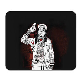 Коврик прямоугольный с принтом Lil Wayne 3 в Белгороде, натуральный каучук | размер 230 х 185 мм; запечатка лицевой стороны | lil wayne | rap | лил уэйн | рэп | хип хоп