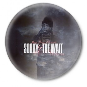 Значок с принтом Lil Wayne 6 в Белгороде,  металл | круглая форма, металлическая застежка в виде булавки | Тематика изображения на принте: 