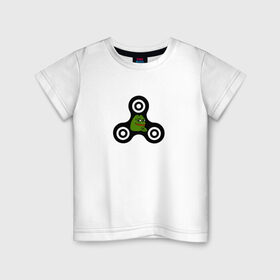 Детская футболка хлопок с принтом Frog spinner в Белгороде, 100% хлопок | круглый вырез горловины, полуприлегающий силуэт, длина до линии бедер | pepe | spinner | антиспиннер | вейп | вейпер | вертушка | лягушка | мем | пепе | спиннер
