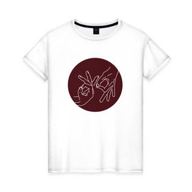 Женская футболка хлопок с принтом T-fest 1 в Белгороде, 100% хлопок | прямой крой, круглый вырез горловины, длина до линии бедер, слегка спущенное плечо | fest | t