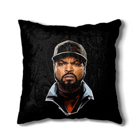 Подушка 3D с принтом Ice Cube 1 в Белгороде, наволочка – 100% полиэстер, наполнитель – холлофайбер (легкий наполнитель, не вызывает аллергию). | состоит из подушки и наволочки. Наволочка на молнии, легко снимается для стирки | ice cube | oshea jackson | rap | айс кьюб | гангста рэп | о’ши дже́ксон | рэп