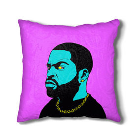 Подушка 3D с принтом Ice Cube 3 в Белгороде, наволочка – 100% полиэстер, наполнитель – холлофайбер (легкий наполнитель, не вызывает аллергию). | состоит из подушки и наволочки. Наволочка на молнии, легко снимается для стирки | ice cube | oshea jackson | rap | айс кьюб | гангста рэп | о’ши дже́ксон | рэп