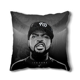 Подушка 3D с принтом Ice Cube 2 в Белгороде, наволочка – 100% полиэстер, наполнитель – холлофайбер (легкий наполнитель, не вызывает аллергию). | состоит из подушки и наволочки. Наволочка на молнии, легко снимается для стирки | ice cube | oshea jackson | rap | айс кьюб | гангста рэп | о’ши дже́ксон | рэп