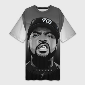 Платье-футболка 3D с принтом Ice Cube 2 в Белгороде,  |  | ice cube | oshea jackson | rap | айс кьюб | гангста рэп | о’ши дже́ксон | рэп