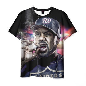 Мужская футболка 3D с принтом Ice Cube 4 в Белгороде, 100% полиэфир | прямой крой, круглый вырез горловины, длина до линии бедер | Тематика изображения на принте: ice cube | oshea jackson | rap | айс кьюб | гангста рэп | о’ши дже́ксон | рэп