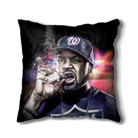 Подушка 3D с принтом Ice Cube 4 в Белгороде, наволочка – 100% полиэстер, наполнитель – холлофайбер (легкий наполнитель, не вызывает аллергию). | состоит из подушки и наволочки. Наволочка на молнии, легко снимается для стирки | ice cube | oshea jackson | rap | айс кьюб | гангста рэп | о’ши дже́ксон | рэп