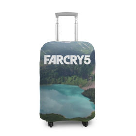 Чехол для чемодана 3D с принтом Far Cry 5 в Белгороде, 86% полиэфир, 14% спандекс | двустороннее нанесение принта, прорези для ручек и колес | far cry | far cry 5 | фар край