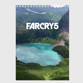 Скетчбук с принтом Far Cry 5 в Белгороде, 100% бумага
 | 48 листов, плотность листов — 100 г/м2, плотность картонной обложки — 250 г/м2. Листы скреплены сверху удобной пружинной спиралью | far cry | far cry 5 | фар край
