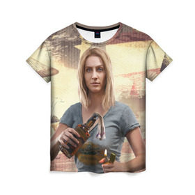 Женская футболка 3D с принтом Фар Край 5 в Белгороде, 100% полиэфир ( синтетическое хлопкоподобное полотно) | прямой крой, круглый вырез горловины, длина до линии бедер | far cry | far cry 5 | фар край