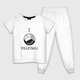 Детская пижама хлопок с принтом My volleyball в Белгороде, 100% хлопок |  брюки и футболка прямого кроя, без карманов, на брюках мягкая резинка на поясе и по низу штанин
 | ball | beach | game | gamer | i | love | player | volleybal | волейбол | волейболист | игра | игрок | пляжник | спорт | спортсмен