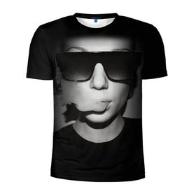 Мужская футболка 3D спортивная с принтом Vape Girl в Белгороде, 100% полиэстер с улучшенными характеристиками | приталенный силуэт, круглая горловина, широкие плечи, сужается к линии бедра | bud | buds | girl | smoke | vape | weed | вейп | вейпер | девочка | дым