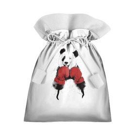 Подарочный 3D мешок с принтом Панда боксер в Белгороде, 100% полиэстер | Размер: 29*39 см | бамбук | бамбуковый медведь | бокс | боксерские | брызги | енот | животное | коала | красивый | красная книга | кунгфу | медведь | милый | мишка | очки | панда | перчатки | пот | прикол | прикольный
