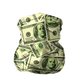 Бандана-труба 3D с принтом Benjamin Franklin в Белгороде, 100% полиэстер, ткань с особыми свойствами — Activecool | плотность 150‒180 г/м2; хорошо тянется, но сохраняет форму | 3d | benjamin franklin | америка | богатство | валюта | денежные купюры | деньги | доллар | зеленые | сша | текстуры