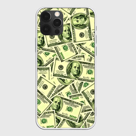 Чехол для iPhone 12 Pro с принтом Benjamin Franklin в Белгороде, силикон | область печати: задняя сторона чехла, без боковых панелей | Тематика изображения на принте: 3d | benjamin franklin | америка | богатство | валюта | денежные купюры | деньги | доллар | зеленые | сша | текстуры