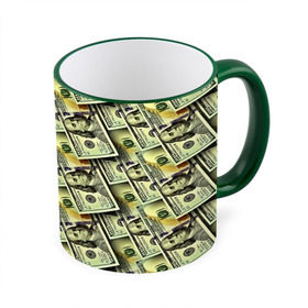 Кружка 3D с принтом Деньги в Белгороде, керамика | ёмкость 330 мл | 3d | benjamin franklin | америка | богатство | валюта | денежные купюры | деньги | доллар | зеленые | сша | текстуры