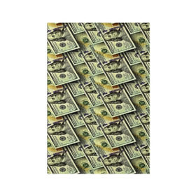 Обложка для паспорта матовая кожа с принтом Деньги в Белгороде, натуральная матовая кожа | размер 19,3 х 13,7 см; прозрачные пластиковые крепления | Тематика изображения на принте: 3d | benjamin franklin | америка | богатство | валюта | денежные купюры | деньги | доллар | зеленые | сша | текстуры