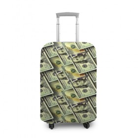 Чехол для чемодана 3D с принтом Деньги в Белгороде, 86% полиэфир, 14% спандекс | двустороннее нанесение принта, прорези для ручек и колес | 3d | benjamin franklin | америка | богатство | валюта | денежные купюры | деньги | доллар | зеленые | сша | текстуры