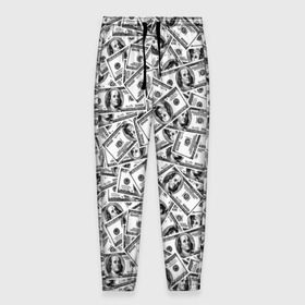 Мужские брюки 3D с принтом Benjamin Franklin $ в Белгороде, 100% полиэстер | манжеты по низу, эластичный пояс регулируется шнурком, по бокам два кармана без застежек, внутренняя часть кармана из мелкой сетки | 3d | benjamin franklin | америка | богатство | валюта | денежные купюры | деньги | доллар | зеленые | сша | текстуры