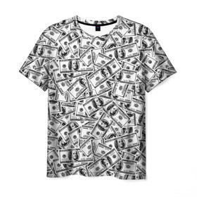 Мужская футболка 3D с принтом Benjamin Franklin $ в Белгороде, 100% полиэфир | прямой крой, круглый вырез горловины, длина до линии бедер | 3d | benjamin franklin | америка | богатство | валюта | денежные купюры | деньги | доллар | зеленые | сша | текстуры