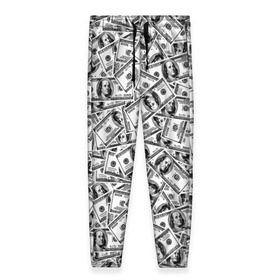Женские брюки 3D с принтом Benjamin Franklin $ в Белгороде, полиэстер 100% | прямой крой, два кармана без застежек по бокам, с мягкой трикотажной резинкой на поясе и по низу штанин. В поясе для дополнительного комфорта — широкие завязки | 3d | benjamin franklin | америка | богатство | валюта | денежные купюры | деньги | доллар | зеленые | сша | текстуры
