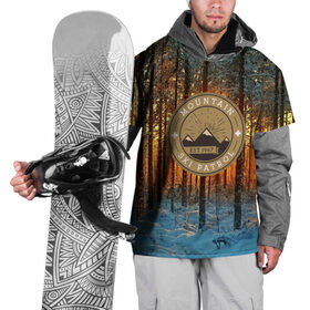 Накидка на куртку 3D с принтом Mountain Ski Patrol в Белгороде, 100% полиэстер |  | 3d | landscape | mountains | nature | горы | заснеженный | зима | отдых | отражения | пейзаж | природа | склоны | снег