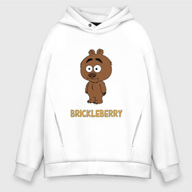 Мужское худи Oversize хлопок с принтом Malloy (Brickleberry) в Белгороде, френч-терри — 70% хлопок, 30% полиэстер. Мягкий теплый начес внутри —100% хлопок | боковые карманы, эластичные манжеты и нижняя кромка, капюшон на магнитной кнопке | Тематика изображения на принте: brickleberry | malloy