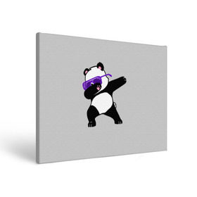 Холст прямоугольный с принтом Panda в Белгороде, 100% ПВХ |  | panda dab | животные | панда