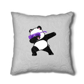Подушка 3D с принтом Panda в Белгороде, наволочка – 100% полиэстер, наполнитель – холлофайбер (легкий наполнитель, не вызывает аллергию). | состоит из подушки и наволочки. Наволочка на молнии, легко снимается для стирки | panda dab | животные | панда