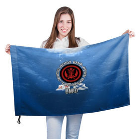 Флаг 3D с принтом ОСНАЗ ВМФ в Белгороде, 100% полиэстер | плотность ткани — 95 г/м2, размер — 67 х 109 см. Принт наносится с одной стороны | вмф | осназ | осназ вмф | разведка | флот