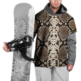 Накидка на куртку 3D с принтом Питон в Белгороде, 100% полиэстер |  | Тематика изображения на принте: аллигатор | варан | игуана | кайман | кожа | крокодил | питон | ящерица