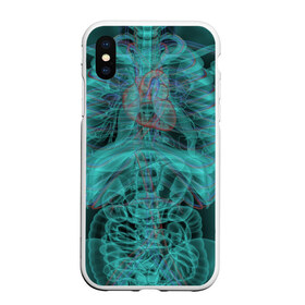 Чехол для iPhone XS Max матовый с принтом рентген человека в Белгороде, Силикон | Область печати: задняя сторона чехла, без боковых панелей | кости | органы | рентген | человек