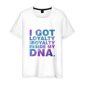 Мужская футболка хлопок с принтом  DNA.  Кендрик Ламар в Белгороде, 100% хлопок | прямой крой, круглый вырез горловины, длина до линии бедер, слегка спущенное плечо. | damn | hip hop | kendrick lamar | rap | рэп