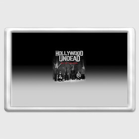 Магнит 45*70 с принтом Hollywood Undead 3 в Белгороде, Пластик | Размер: 78*52 мм; Размер печати: 70*45 | hollywood undead | голливудская нежить