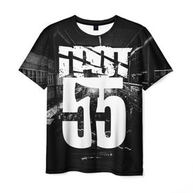 Мужская футболка 3D с принтом ГРОТ в Белгороде, 100% полиэфир | прямой крой, круглый вырез горловины, длина до линии бедер | grot55 | rap | грот | рэп | хип хоп