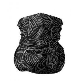 Бандана-труба 3D с принтом Черные Волны в Белгороде, 100% полиэстер, ткань с особыми свойствами — Activecool | плотность 150‒180 г/м2; хорошо тянется, но сохраняет форму | абстракция | вензель | волосы | геометрия | графика | завитки | искусство | карандаш | линии | листья | метель | плавный | рисование | стиль | тонкий | узор | цветы | черно белый | чертеж | щупальца