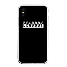 Чехол для iPhone XS Max матовый с принтом DeadBoy в Белгороде, Силикон | Область печати: задняя сторона чехла, без боковых панелей | Тематика изображения на принте: bones | dead boy | deadboy | th@ kid | элмо кеннеди оконнор