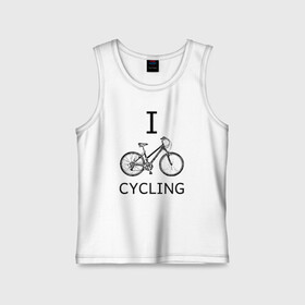 Детская майка хлопок с принтом I love cycling в Белгороде,  |  | Тематика изображения на принте: bicycle | bike | bmx | cycling | enjoy | i | like | love | moto | ride | rider | sport | байк | велик | вело | велосипед | велосипедист | ездить | зож | катать | кататься | лето | спорт | спортсмен