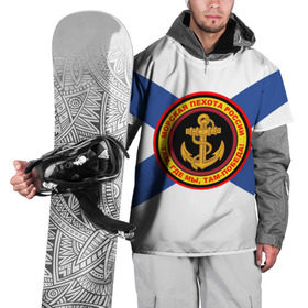 Накидка на куртку 3D с принтом Морская пехота России в Белгороде, 100% полиэстер |  | 3d | вмф | море | морпехи | морские | флаг | якорь