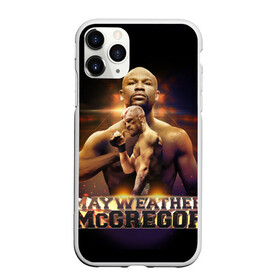 Чехол для iPhone 11 Pro матовый с принтом Mayweather vs McGregor в Белгороде, Силикон |  | конор макгрегор | флойд мейвезер