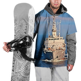 Накидка на куртку 3D с принтом Тральщик в Белгороде, 100% полиэстер |  | Тематика изображения на принте: балтийское море | корабль | судно | флот