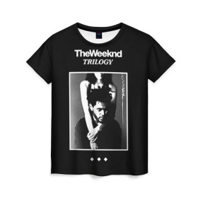 Женская футболка 3D с принтом The Weeknd в Белгороде, 100% полиэфир ( синтетическое хлопкоподобное полотно) | прямой крой, круглый вырез горловины, длина до линии бедер | the weeknd | викенд | тесфайе | уикенд
